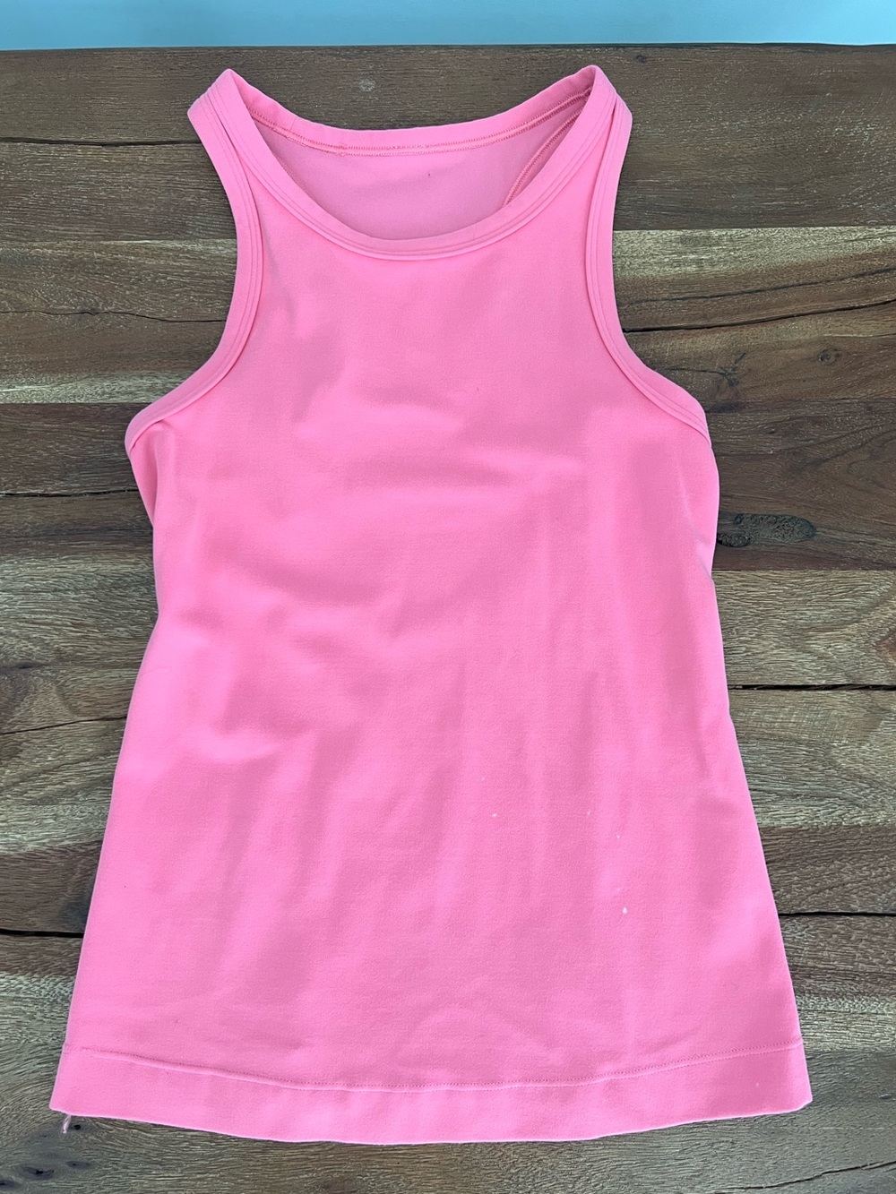 Lululemon Athletica Women’s Solid Pink Racerback Tank Top